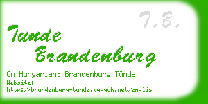 tunde brandenburg business card